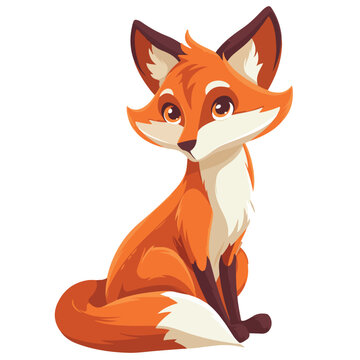 Fox Clipart Clipart isolated on white background