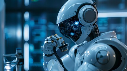 Fototapeta premium A research institution where breakthroughs in AI