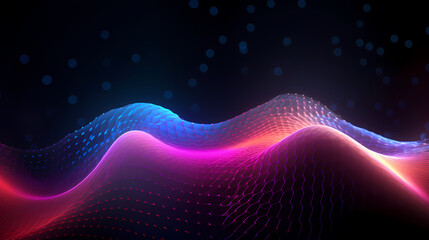 Abstract digital gradient background with shiny screen texture