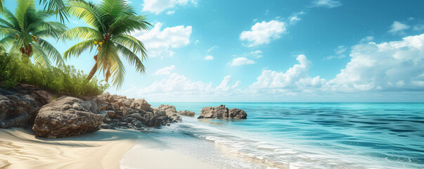 sunny summer beach background