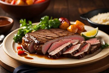 Delicious Juicy flavor Smoked Steak