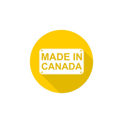 Made in Canada icon isolated on transparent background