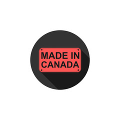 Made in Canada icon isolated on transparent background