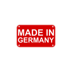 Made in Germany label icon isolated on transparent background