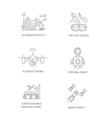 Tech Evolution Icons:Futuristic Gadgets Collection.