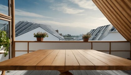 Rustic Elegance: Natural Wood Tabletop Mockup for Product Advertising"