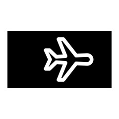 airplane flight tickets icon 