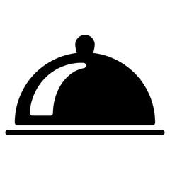 food tray platter plate to serve dish meal restaurant icon