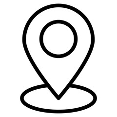 Location pin icon. Map pin place marker. Location icon. Map marker pointer icon set. GPS location symbol collection.