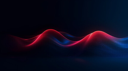 Dynamic waves mesmerizing abstract technology background
