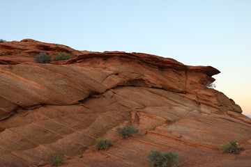 Rock Formation in Desert With Trees - 756221797