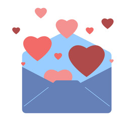 Envelope with Hearts