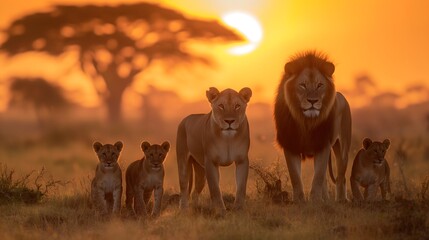 herd of lions