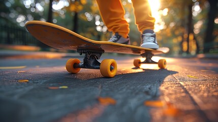 skateboard on the street