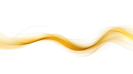 gold wave isolated on white