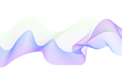 Design elements. Wave of many colorful lines. Creative line art. shiny waves with lines created using Blend Tool.