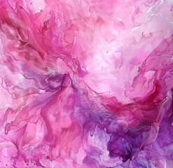 Pink and Purple Abstract Artwork A Colorful Expression of Creativity for the Month of Love Generative AI