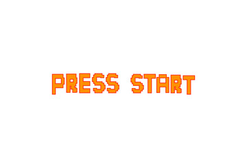 PRESS START INSERT .pixel art .8 bit game. retro game.