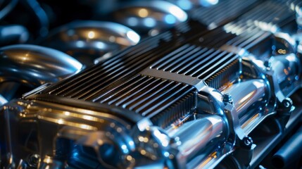 The automotive spare part, the radiator, uses water and steam for cooling purposes in a unique and efficient way.