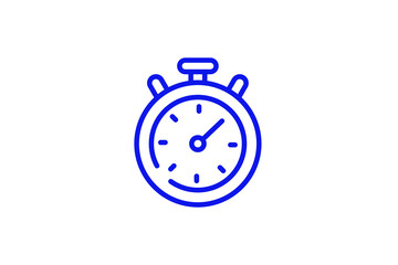 stopwatch illustration in line style design. Vector illustration.	