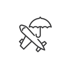 Travel Insurance line icon