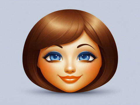 lovely face imoji icon new image