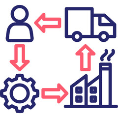 Obraz premium 23-Supply chain.svg