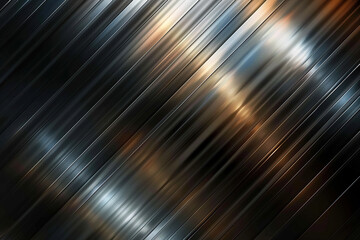 close up image of an abstract shiny metallic diagonal stripes background Generative AI
