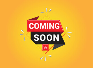 Fototapeta premium Coming soon banner design templete. Promotion banner coming soon. Vector Illustration.
