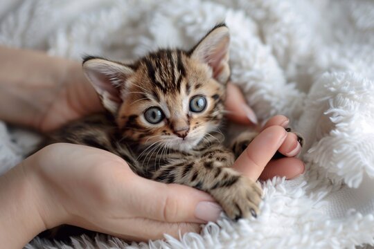 Cuddle Buddies A Kitten's Monthly Affair Generative AI