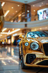 Luxury Car Showcase in Shopping Mall