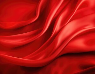 Obraz premium Smooth elegant red silk or satin luxury cloth texture can use as wedding background