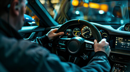 The skilled mechanic expertly repaired the car's steering wheel, ensuring smooth handling and safe maintenance of the vehicle.