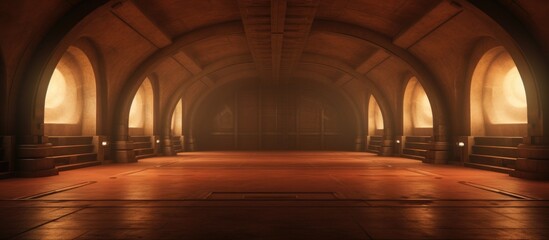 Obraz premium Retro Style Empty Chamber