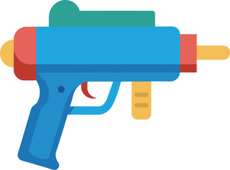 Fototapeta premium water gun for kids play toy vector illustration