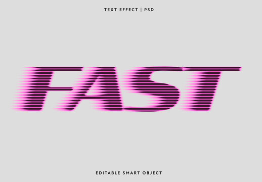 Fast Text Effect