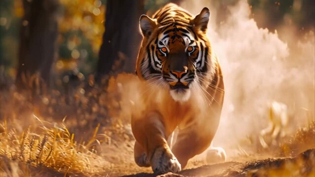 tiger in nature Video 4K