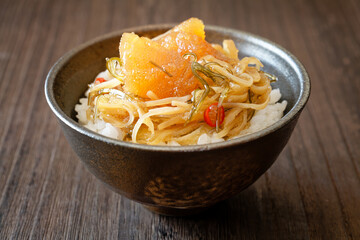 松前漬けとご飯