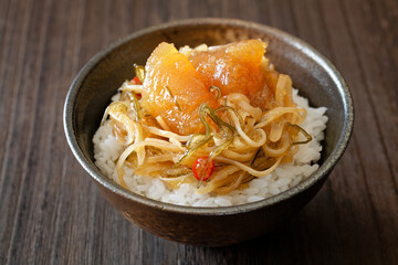 松前漬けとご飯