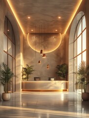 Spacious Room With Numerous Windows and Lush Plants