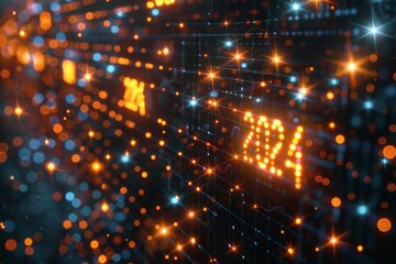 Obraz premium Blurry Clock Showing Forty Forty Forty Forty Forty Forty