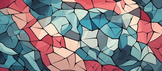 Abstract Hand-Drawn Geometric Pattern Design Template.