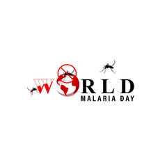 Vector illustration of World Malaria Day social media feed template