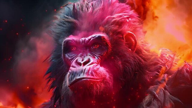 wild gorilla Video 4K