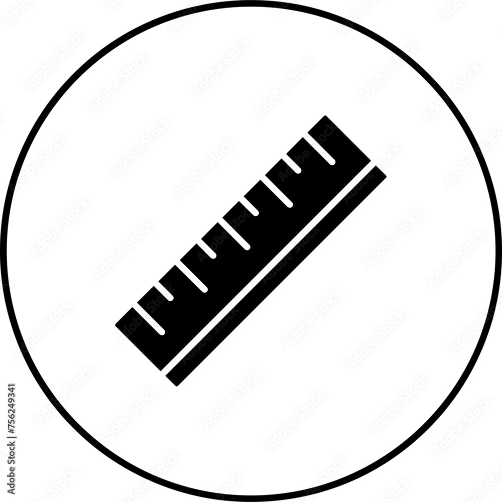 Sticker Ruler Icon