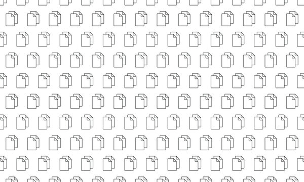 Duplicate icon pattern on white background. Vector Illustration