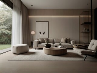 Fototapeta na wymiar Stylish Interior Design for a Cozy Living Room