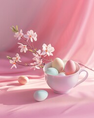 Obraz na płótnie Canvas Easter Eggstravaganza Generative AI