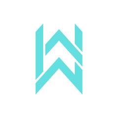 Monogram W design vector logo. Monogram initial letter mark W logo design. Monogram design vector logo. Monogram initial letter mark W logo design. Simple W monogram. Monogram W design logo