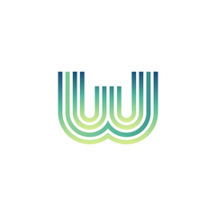 Monogram W design vector logo. Monogram initial letter mark W logo design. Monogram design vector logo. Monogram initial letter mark W logo design. Simple W monogram. Monogram W design logo